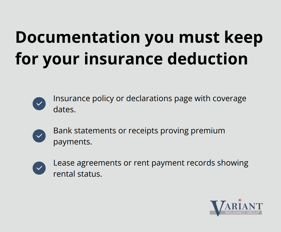 Checklist of records to substantiate rental insurance deductions - is homeowners insurance tax deductible on rental property